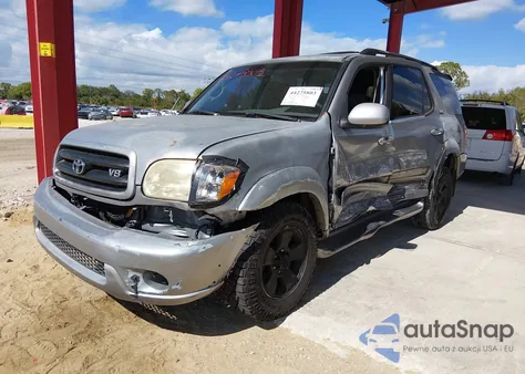 2001 Toyota Sequoia Sr5 V8 из США, поврежденный, VIN 5TDZT34A11S052304